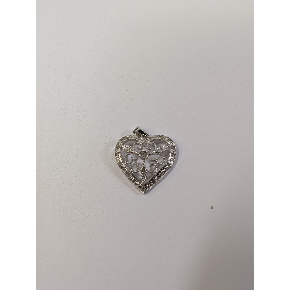 Beautiful Sterling Silver 925 Filigree Heart, Pendant